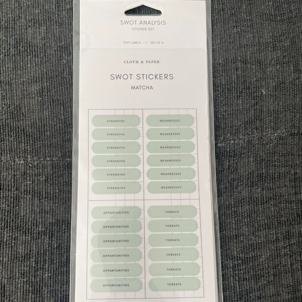 Cloth and Paper - SWOT stickers